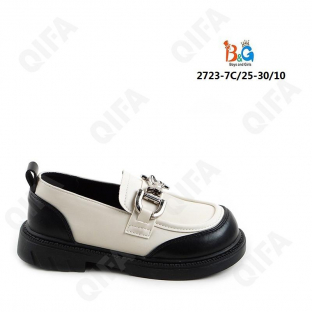 RC51_2723-7C Бел 25-1,26-2,27-2,28-2,29-2,30-1 Boys and Girls Туфли Школа Лоферы Иск.мат, Иск.кожа, ТПР (TPR-Термопластичная резина) Лето жен