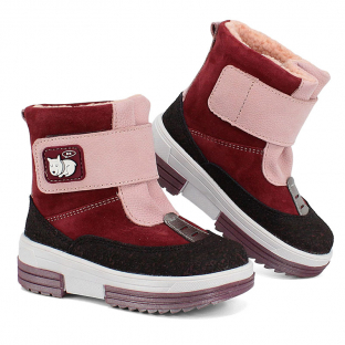 м 3-2247 Бордо 23-1,24-1,25-2,26-2 Лель П/сапоги Повсед Веллингтон Нат.кожа, Нат.мех, ТЭП Зима жен