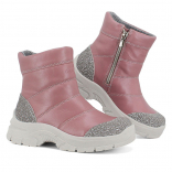 м 4-2129 пыльно-розовый 33-2,34-2,35-2 Лель П/сапоги Повсед Веллингтон Нат.кожа, Нат.мех, ТЭП Зима жен