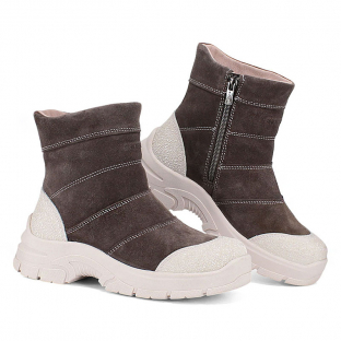 м 3-2129 Сер 29-1,30-1,31-1,32-1 Лель П/сапоги Повсед Веллингтон Нат.кожа, Нат.мех, ТЭП Зима жен