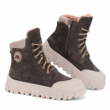 м 4-2237 Сер 33-2,34-2,35-2 Лель Ботинки Повсед Дерби Нат.кожа, Нат.мех, ТЭП Зима жен