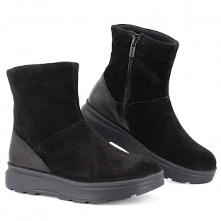 м 5-2027 Чёр 38-2,39-2,40-2 Лель Ботинки Повсед Веллингтон Нат.кожа, Нат.шерсть, ТЭП Зима жен