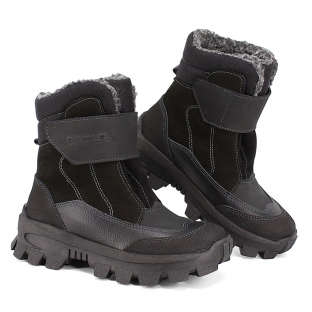 м 6-2248 Чёр 33-2,34-2,35-2 Лель Ботинки Повсед Веллингтон Нат.кожа, Нат.мех, ТЭП Зима Муж