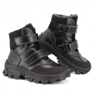 м 6-2258 Чёр 33-2,34-2,35-2 Лель Ботинки Повсед Оксфорд Нат.кожа, Нат.мех, ТЭП Зима Муж