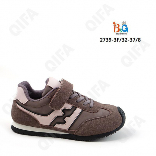 RC51_W2739-3F Фиол 32-1,33-1,34-2,35-2,36-1,37-1 Boys and Girls П/ботинки Актив.отдых Кроссовки Иск.мат, Текстиль, ТПР (TPR-Термопластичная резина) В/