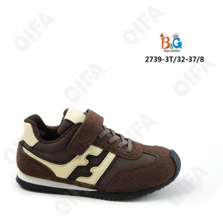 RC51_W2739-3T Кор 32-1,33-1,34-2,35-2,36-1,37-1 Boys and Girls П/ботинки Актив.отдых Кроссовки Иск.мат, Текстиль, ТПР (TPR-Термопластичная резина) В/О