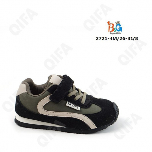 RC51_W2721-4M серо-зеленый 26-1,27-1,28-2,29-2,30-1,31-1 Boys and Girls П/ботинки Актив.отдых Кроссовки Иск.мат, Текстиль, ТПР (TPR-Термопластичная ре