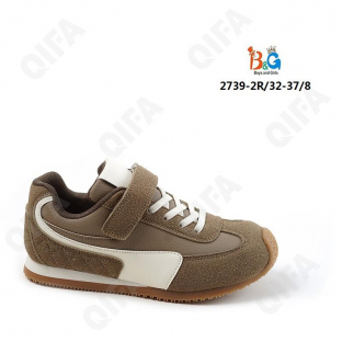 RC51_W2739-2R Светло-коричневый 32-1,33-1,34-2,35-2,36-1,37-1 Boys and Girls П/ботинки Актив.отдых Кроссовки Иск.мат, Текстиль, ТПР (TPR-Термопластичн