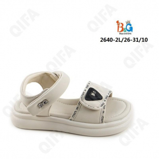 RC51_W2640-2L Беж 26-1,27-2,28-2,29-2,30-2,31-1 Boys and Girls Туфли Повсед Сандалии Иск.мат, Иск.кожа, ПВХ (PVC-Поливинилхлорид) Лето жен