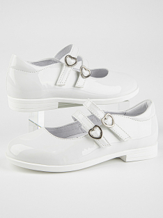 22585п-2 Бел 28-1,29-1,30-1,31-1,32-1 Kapika Туфли Празд Mary Jane Иск.мат, Кожподклад, Резина Лето жен