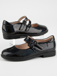 22585п-3 черный-разноцветный 28-1,29-1,30-1,31-1,32-1 Kapika Туфли Школа Mary Jane Иск.мат, Кожподклад, Резина Лето жен