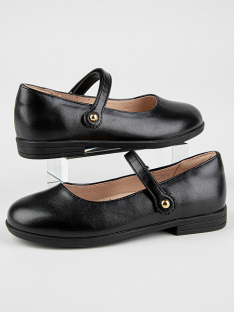 22586п-1 Чёр 28-1,29-1,30-1,31-1,32-1 Kapika Туфли Школа Mary Jane Иск.мат, Кожподклад, Резина Лето жен