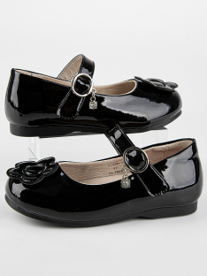 22926п-1 Чёр 26-1,27-1,28-1,29-1,30-1 Kapika Туфли Школа Mary Jane Иск.мат, Кожподклад, Резина Лето жен