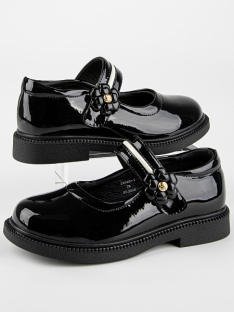 22928п-1 Чёр 26-1,27-1,28-1,29-1,30-1 Kapika Туфли Школа Mary Jane Иск.мат, Кожподклад, Резина Лето жен