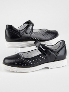 231182пн-2 Син 31-1,32-1,33-1,34-1,35-1 Kapika Туфли Школа Mary Jane Иск.мат, Кожподклад, ЭВА Лето жен