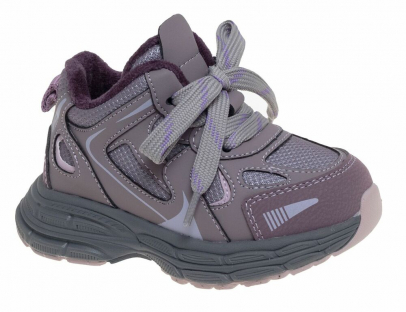 R260895056PE Фиол 22-2,23-2,24-2,25-2,26-2 Сказка Ботинки Актив.отдых Кроссовки Иск.мат, Байка/Флис В/О жен