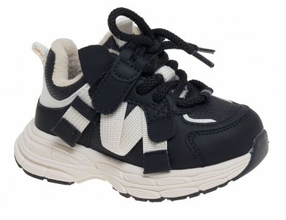 R260895057BK Чёр 22-2,23-2,24-2,25-2,26-2 Сказка Ботинки Актив.отдых Кроссовки Иск.мат, Байка/Флис В/О жен