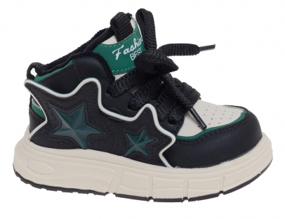 R619295061BK Чёр 22-2,23-2,24-2,25-2,26-2 Сказка Ботинки Актив.отдых Кроссовки Иск.мат, Байка/Флис В/О Муж