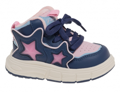 R619295061DB Т.син 22-2,23-2,24-2,25-2,26-2 Сказка Ботинки Актив.отдых Кроссовки Иск.мат, Байка/Флис В/О жен