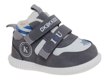 R986095102GR Сер 17-2,18-2,19-2,20-2,21-2 Сказка Ботинки Актив.отдых Кроссовки Иск.мат, Байка/Флис В/О Муж