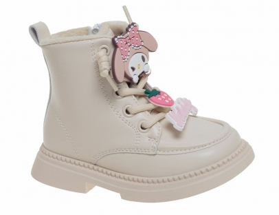 R168995031BE Беж 22-2,23-2,24-2,25-2,26-2 Сказка Ботинки Повсед Дерби Иск.мат, Байка/Флис В/О жен