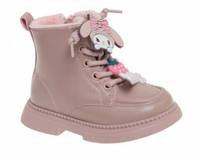 R168995031P Роз 22-2,23-2,24-2,25-2,26-2 Сказка Ботинки Повсед Дерби Иск.мат, Байка/Флис В/О жен