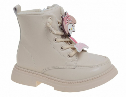 R381895501BE Беж 27-1,28-2,29-1,30-1,31-2,32-1 Сказка Ботинки Повсед Дерби Иск.мат, Байка/Флис В/О жен