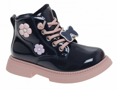 R381895503DB Т.син 27-1,28-2,29-1,30-1,31-2,32-1 Сказка Ботинки Повсед Дерби Иск.мат, Байка/Флис В/О жен