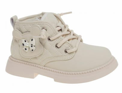 R381895502BE Беж 27-1,28-2,29-1,30-1,31-2,32-1 Сказка Ботинки Повсед Дерби Иск.мат, Байка/Флис В/О жен