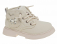R381895502BE Беж 27-1,28-2,29-1,30-1,31-2,32-1 Сказка Ботинки Повсед Дерби Иск.мат, Байка/Флис В/О жен