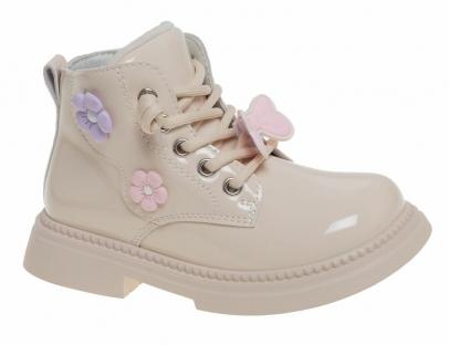 R381895503BE Беж 27-1,28-2,29-1,30-1,31-2,32-1 Сказка Ботинки Повсед Дерби Иск.мат, Байка/Флис В/О жен