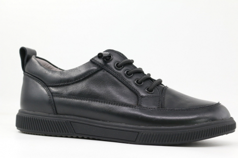 231143 Чёр 33-1,34-1,35-1,36-1,37-1 Kapika П/ботинки Школа Дерби Нат.кожа, Кожподклад, ТЭП (термоэластопласт) В/О Муж