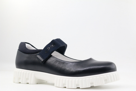 231162п-2 Син 31-1,32-1,33-1,34-1,35-1 Kapika Туфли Школа Mary Jane Иск.мат, Кожподклад, ЭВА/резина Лето жен