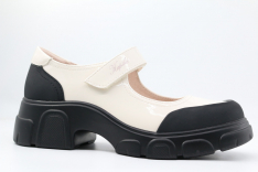 231174п-2 Беж 34-1,35-1,36-1,37-1,38-1 Kapika Туфли Школа Mary Jane Иск.мат, Кожподклад, ПУ (полиуретан) Лето жен