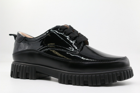 231186п-1 Чёр 31-1,32-1,33-1,34-1,35-1 Kapika П/ботинки Школа Дерби Иск.мат, Кожподклад, ЭВА/резина В/О жен