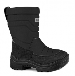 1845д-1 Чёр 32-1,33-1,34-1,35-1,36-1 Kapika П/сапоги Повсед Дутики Иск.мат, Нат.шерсть, ПУ (полиуретан) Зима Муж