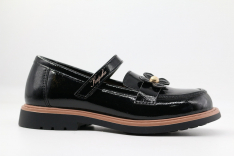 22935п-1 Чёр 29-1,30-1,31-1,32-1,33-1 Kapika Туфли Школа Mary Jane Иск.мат, Кожподклад, ТЭП (термоэластопласт) Лето жен