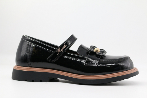 22935п-1 Чёр 29-1,30-1,31-1,32-1,33-1 Kapika Туфли Школа Mary Jane Иск.мат, Кожподклад, ТЭП (термоэластопласт) Лето жен