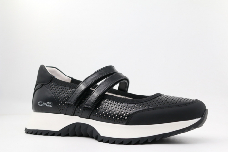 231170пн-1 Чёр 33-1,34-1,35-1,36-1,37-1 Kapika Туфли Школа Mary Jane Иск.мат, Кожподклад, ТЭП (термоэластопласт) Лето жен