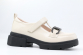 231172п-2 Беж 34-1,35-1,36-1,37-1,38-1 Kapika Туфли Школа T-STRAP Иск.мат, Кожподклад, ПУ (полиуретан) Лето жен