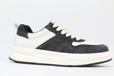 24987к-1 белый-черный 38-1,39-1,40-1,41-1,42-1,43-1 Kapika П/ботинки Актив.отдых Кроссовки Иск.мат, Текстиль, Резина В/О Муж