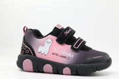 71549с-1 черный-розовый 22-1,23-1,24-1,25-1,26-1 Kapika П/ботинки Актив.отдых Кроссовки Softshell, Текстиль В/О жен