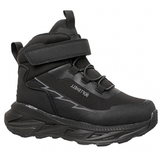 252B-F4-6324 Чёр 32-1,33-1,34-1,35-1,36-1,37-1,38-1 Qwest Ботинки Актив.отдых Оксфорд Softshell, Байка/Флис, ЭВА/ТЭП В/О Муж