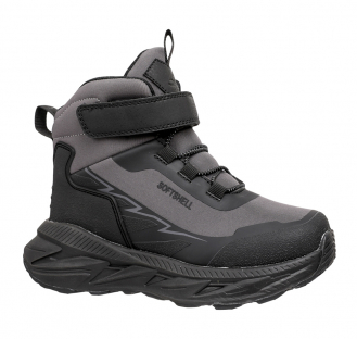 252B-F4-6326 серый/черный 32-1,33-1,34-1,35-1,36-1,37-1,38-1 Qwest Ботинки Актив.отдых Оксфорд Softshell, Байка/Флис, ЭВА/ТЭП В/О Муж