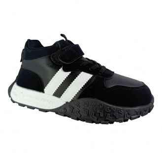 252B-Z42-6522 Чёр 31-1,32-1,33-1,34-1,35-1,36-1 Qwest Ботинки Актив.отдых Кроссовки Иск.мат, Байка/Флис, ТЭП В/О Муж