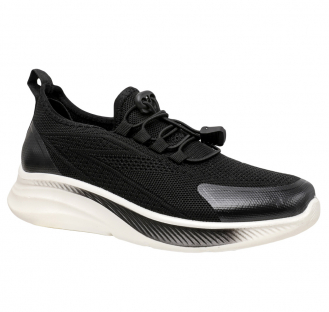 252K-H1-6329 Чёр 36-1,37-1,38-1,39-1,40-1,41-1 Qwest П/ботинки Актив.отдых Кроссовки Текстиль, Текстиль, ПУ Лето Муж