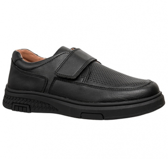 252P-G6-6203 Чёр 32-1,33-1,34-1,35-1,36-1,37-1 Qwest П/ботинки Школа Дерби Иск.мат, Кожподклад, ТЭП Лето Муж