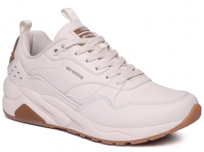 F7670-16 Беж 36-1,37-2,38-2,39-2,40-1 Strobbs П/ботинки Актив.отдых Кроссовки Иск.мат, Текстиль, ЭВА,ТПР,ТПУ вставка В/О жен