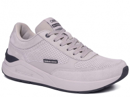 F7677-16 Беж 36-1,37-2,38-2,39-2,40-1 Strobbs П/ботинки Актив.отдых Кроссовки Нат.кожа, Текстиль, ЭВА,Резина,ТПУ вставка В/О Муж