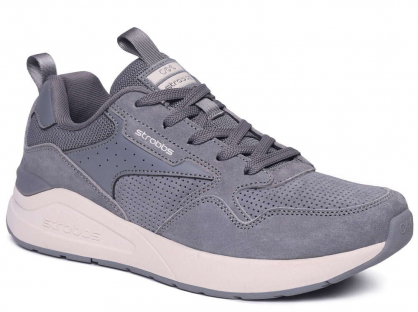 F7669-10 Сер 36-1,37-2,38-2,39-2,40-1 Strobbs П/ботинки Актив.отдых Кроссовки Нат.кожа, Текстиль, ЭВА,Резина,ТПУ вставка В/О Муж